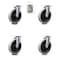 Service Caster 5" Rubbermaid Cart Casters - Non-Marking Wheel 4400 Series 4500 Series, 4PK RUB-SCC-05S510-TPRS-4 - alternate 1